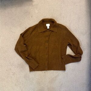H&M Chestnut Knit Cardigan